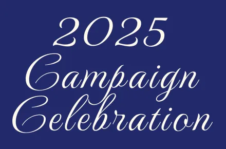 2025 Campaign Celebration written in fancy script